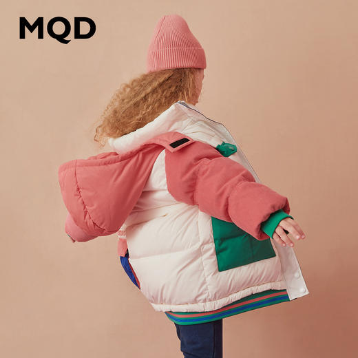 【MQD】【极寒系列】童装中长款灯芯绒羽绒服冬儿童潮女孩 商品图2