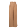 欧芮儿春装2019款女装收腰驼色直筒阔腿裤女裤宽松休闲九分裤潮 商品缩略图3