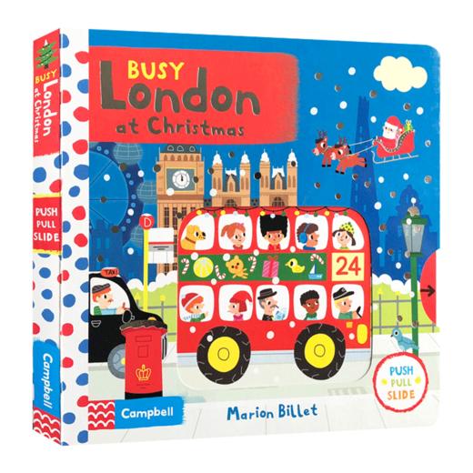 忙碌的伦敦圣诞节 英文原版 儿童英语绘本 Busy Books Busy London at Christmas 英文版幼儿启蒙认知趣味玩具书纸板书 进口书籍 商品图1