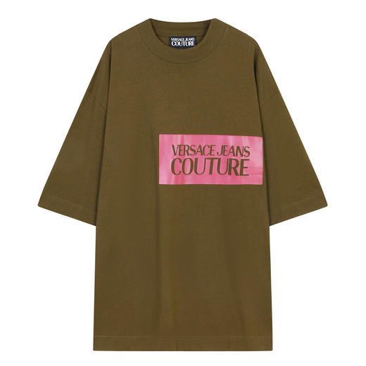 VERSACE JEANS COUTURE  范思哲 2023春夏新品 男士LOGO印花宽松版半袖T恤 商品图0