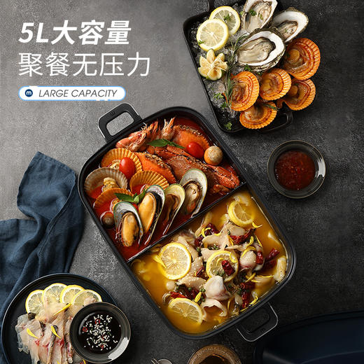 【已下架】摩飞 MR9099二代多功能锅配件-鸳鸯锅盘 商品图3