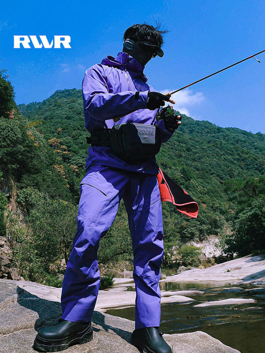 22新款RVVR冲锋衣套装防风防雨雪透气防寒钓鱼服黑武士二代外套 商品图2