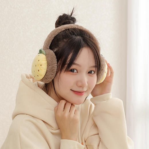 【小红书爆款！亲肤软糯保暖耳罩】超软超暖超舒适水果耳罩，可调节保暖折叠护耳套，潮流耳暖卡通耳包，冬季女士儿童都可用！ 商品图1