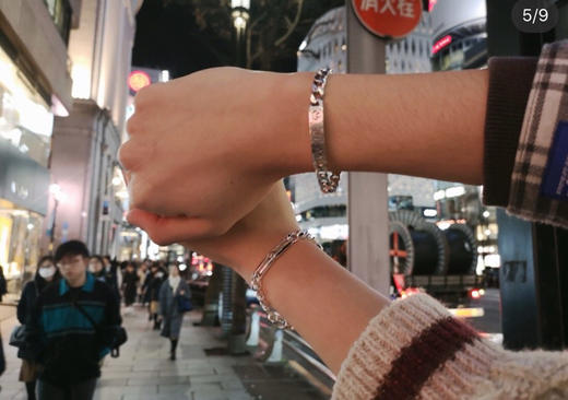 Guc*i纯银 Ghost系列小精灵  肖战同款手链 商品图10