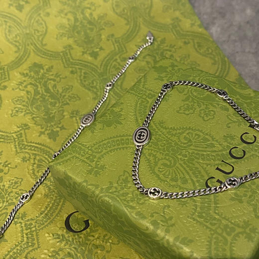 𝐆𝐮𝐜𝐜* 2.5mm双G黑珐琅logo手链 商品图3