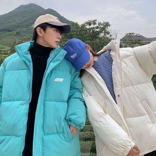 【时尚百搭❗️情侣羽绒棉服外套】韩版宽松克莱因蓝棉衣，男女士同款设计感小众棉服，新款立领冬天外套宽松网红学生棉袄外套父亲节礼物新年礼盒年货礼盒 商品图4