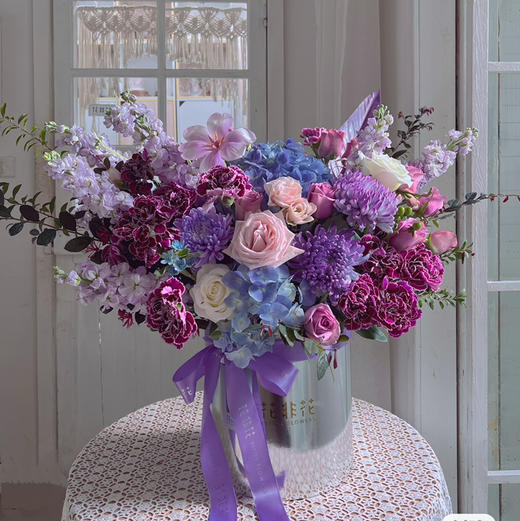 《银河璀璨》梦幻优雅紫色抱抱桶 商品图1