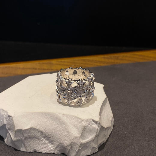 白金圆形墓葬戒 商品图3