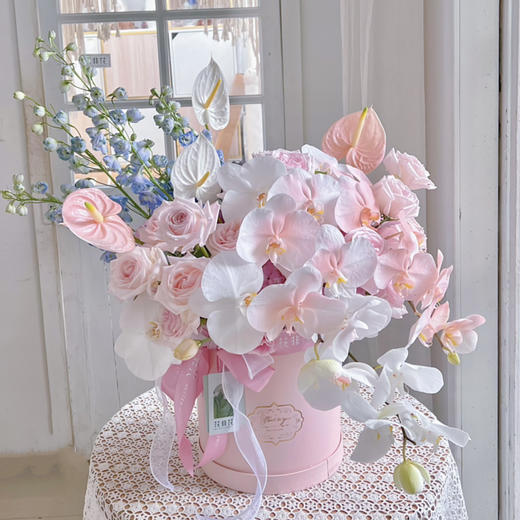 《少女心》蝴蝶兰粉雪山仙气款抱抱桶 商品图0