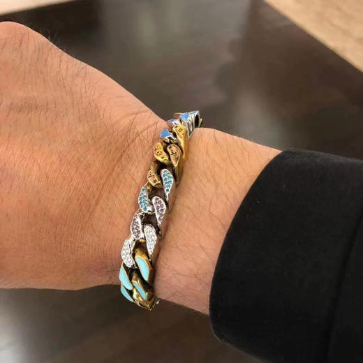 Louis Vuitton LV20ss最新款糖果色淬火古巴卡龙链 商品图1