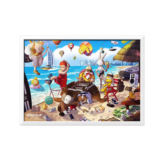 收藏系列《日进斗金3.0迪拜偷心》 潮流艺术版画 限量999版 52.5*72.5cm 商品图0