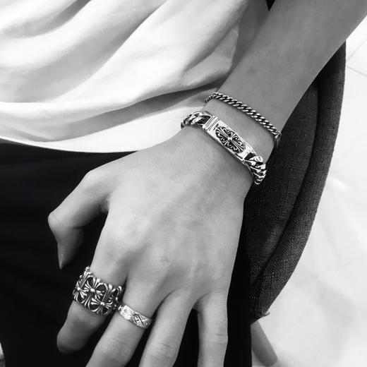 𝐂𝐡𝐫𝐨𝐦𝐞 𝐡𝐞𝐚𝐫𝐭𝐬 克罗心长十字花手链 商品图3