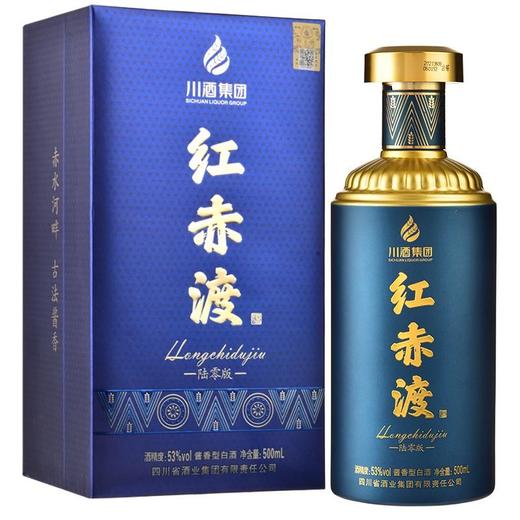 【川酒集团】53%vol 红赤渡60版 500ml 商品图0