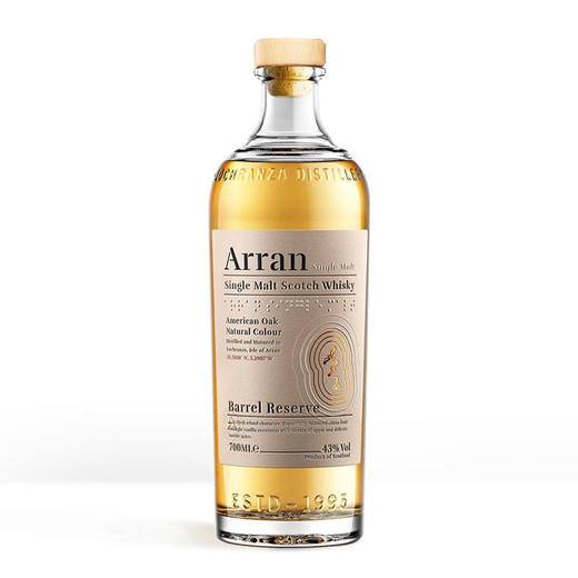 43°艾伦Arran 波本桶臻选 单一麦芽威士忌 700ml 商品图3