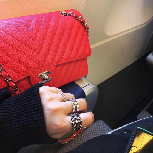 𝐂𝐡𝐫𝐨𝐦𝐞 𝐡𝐞𝐚𝐫𝐭𝐬克罗心 光面卷轴戒指 商品图3