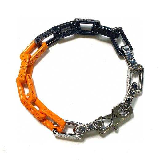 𝐋𝐨𝐮𝐢𝐬 𝐕𝐮𝐢𝐭𝐭𝐨𝐧路易威登橘色竹节拼接项链/手链 商品图4