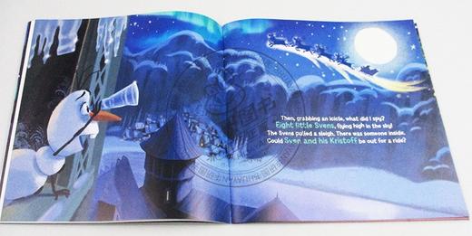 迪士尼独立阅读系列 冰雪奇缘 雪宝的圣诞夜 英文原版 Olaf's Night Before Christmas Book 附CD 亲子唱读绘本 英文版进口英语书 商品图2