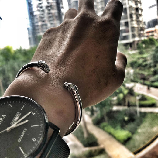 Chrome hearts 双龙头狗头手镯 商品图8
