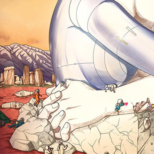 收藏系列《胜利之吻2.0》 潮流艺术版画 限量999版 52.5*72.5cm 商品图3