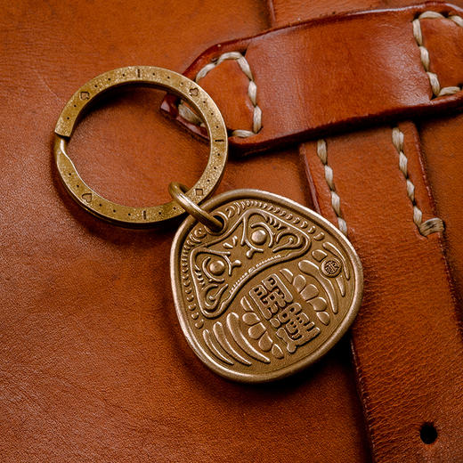 刻己-达摩挂牌 黄铜紫铜钥匙扣包配饰钥匙扣挂坠【官方授权 】【48小时发货】 商品图2