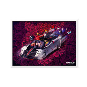 收藏系列《爱老虎U-花海》 潮流艺术版画 限量200版 52.5*72.5cm