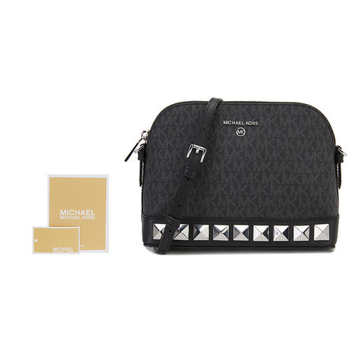 MICHAEL KORS 迈克.科尔斯 MK 女士CHARM系列标志性Logo 印花单肩斜挎包 32H1ST9C3V 商品图4