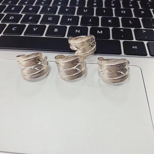 Goro’s 高桥吾郎 热卖款纯银色羽毛戒 商品图7