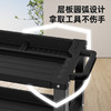 得力塑料四层工具车(黑） 商品缩略图4