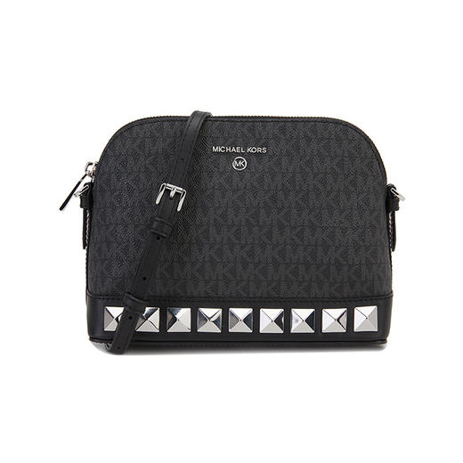 MICHAEL KORS 迈克.科尔斯 MK 女士CHARM系列标志性Logo 印花单肩斜挎包 32H1ST9C3V 商品图0