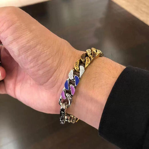 Louis Vuitton LV20ss最新款糖果色淬火古巴卡龙链 商品图0