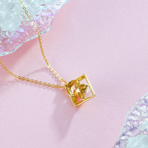 子佩集S925银珍珠套链项链【XXTL106】金镀金2211 商品图1