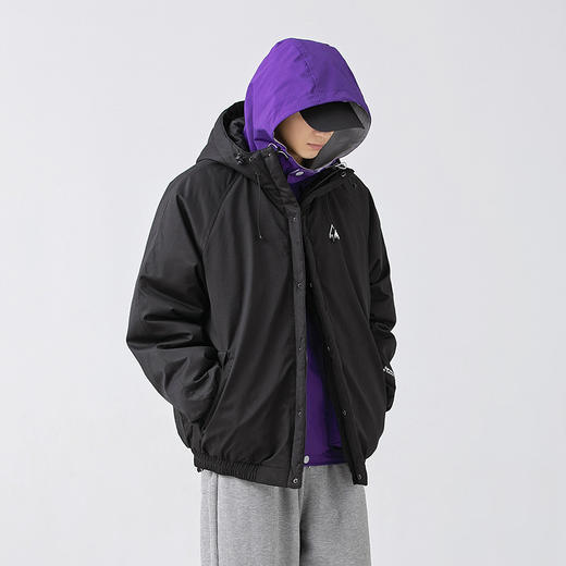 「三款配色！抗风保暖水洗棉」韩路日系男装 户外连帽棉服男冬季新款机能防风情侣款棉衣上衣 商品图1