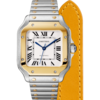 卡地亚 Cartier 山度士Santos de Cartier腕表 中号 黄K金与精钢 自动上链 W2SA0016 商品缩略图1