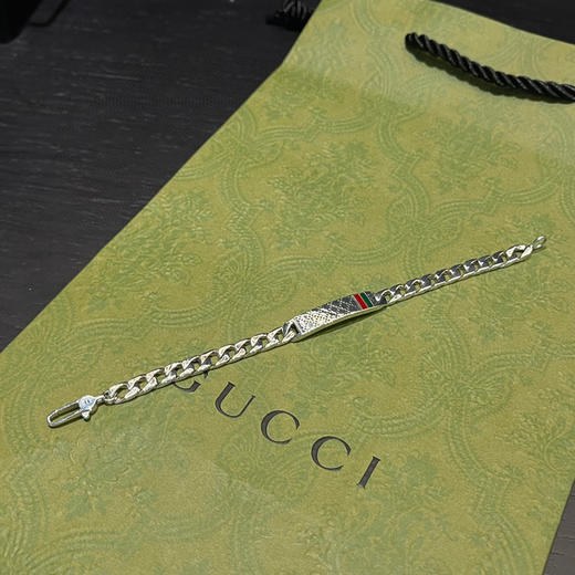 Gucci 古驰  格纹珐琅手链 商品图6