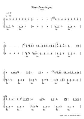 李闰珉《River flows in you》简谱曲谱