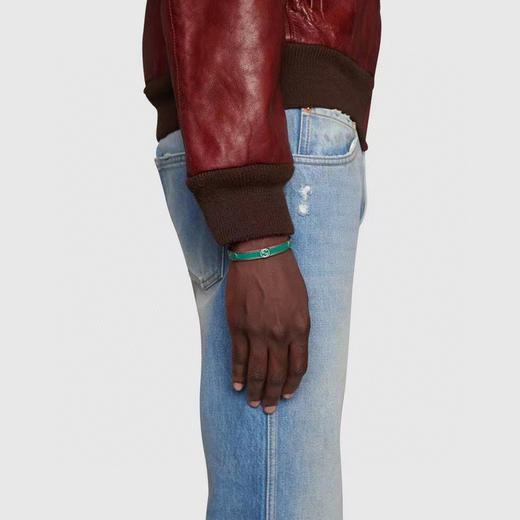 𝐆𝐮𝐜𝐜* 双G珐琅绿手镯 商品图2