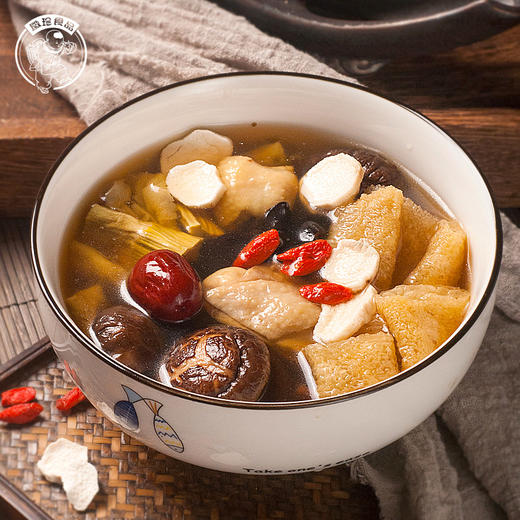 老火靓汤山药燕笋煲汤料菌菇组合汤料包干货山珍包96g 商品图3