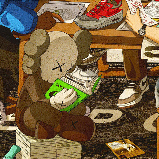 收藏系列《谈笑有鸿儒》 潮流艺术版画 限量500版 52.5*72.5cm 商品图3