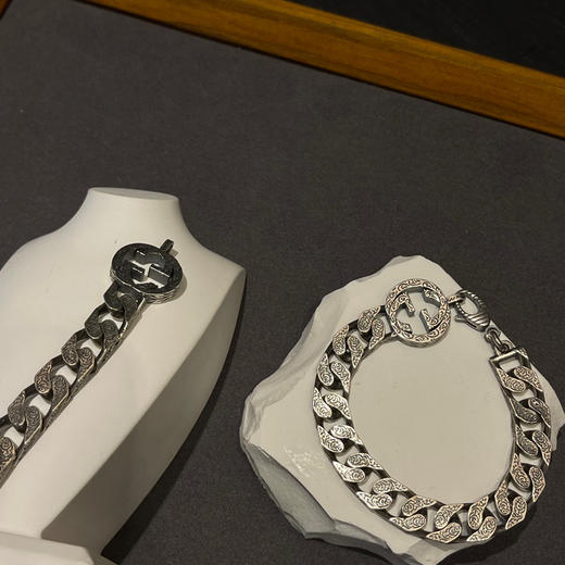G家 古驰  双G雕刻手链 商品图5
