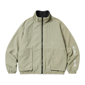 WHEELS and WIND reversable fleece jacket 双面穿抓绒棉服夹克