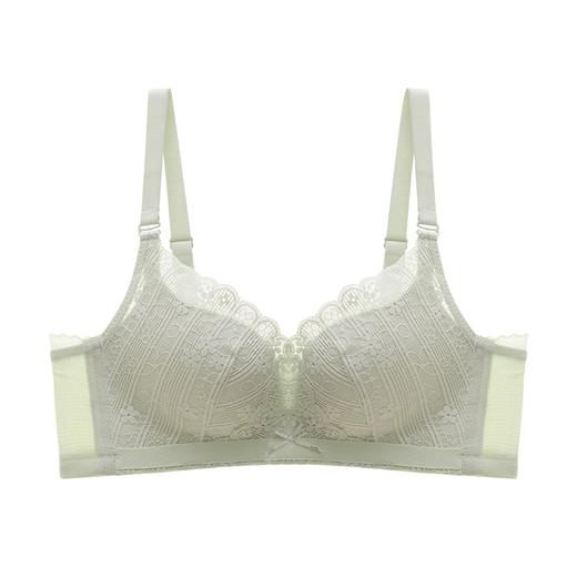 都市丽人内衣自然舒适A:中厚B:薄蕾丝三排扣树脂胶圈3/4杯常规文胸LB21A5 商品图0