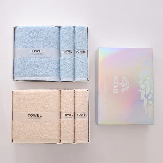 炫彩长绒棉毛巾浴巾礼盒 商品图1