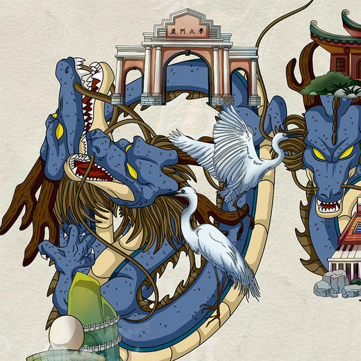 收藏系列《鹭岛厦门》 潮流艺术版画 限量300版 52.5*72.5cm 商品图4