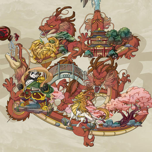 收藏系列《龙吟东方》 潮流艺术版画 限量999版 52.5*72.5cm 商品图2