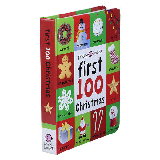 英文原版 First 100 Christmas Words 100个圣诞单词 纸板书 英文版 进口英语原版书籍 商品图0