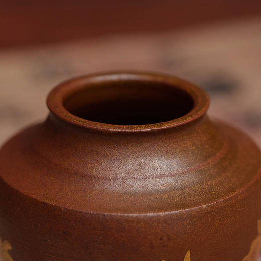 清 紫砂胎描金鱼纹水盂 商品图2