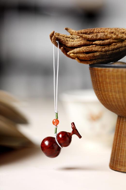 【青山精选】小叶紫檀  福禄  葫芦 挂坠吊坠 手把件  2*3.5cm s63 商品图5