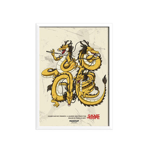 收藏系列《猛龙过江》 潮流艺术版画 限量999版 52.5*72.5cm 商品图0