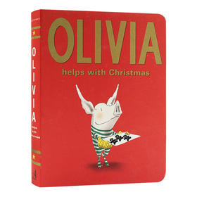 奥莉薇的圣诞节 纸板书 英文原版 Olivia Helps with Christmas 凯迪克大奖 吴敏兰推荐 儿童英语图画故事书 英文版进口原版书籍