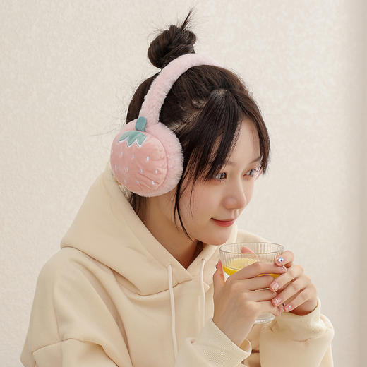 【小红书爆款！亲肤软糯保暖耳罩】超软超暖超舒适水果耳罩，可调节保暖折叠护耳套，潮流耳暖卡通耳包，冬季女士儿童都可用！ 商品图2